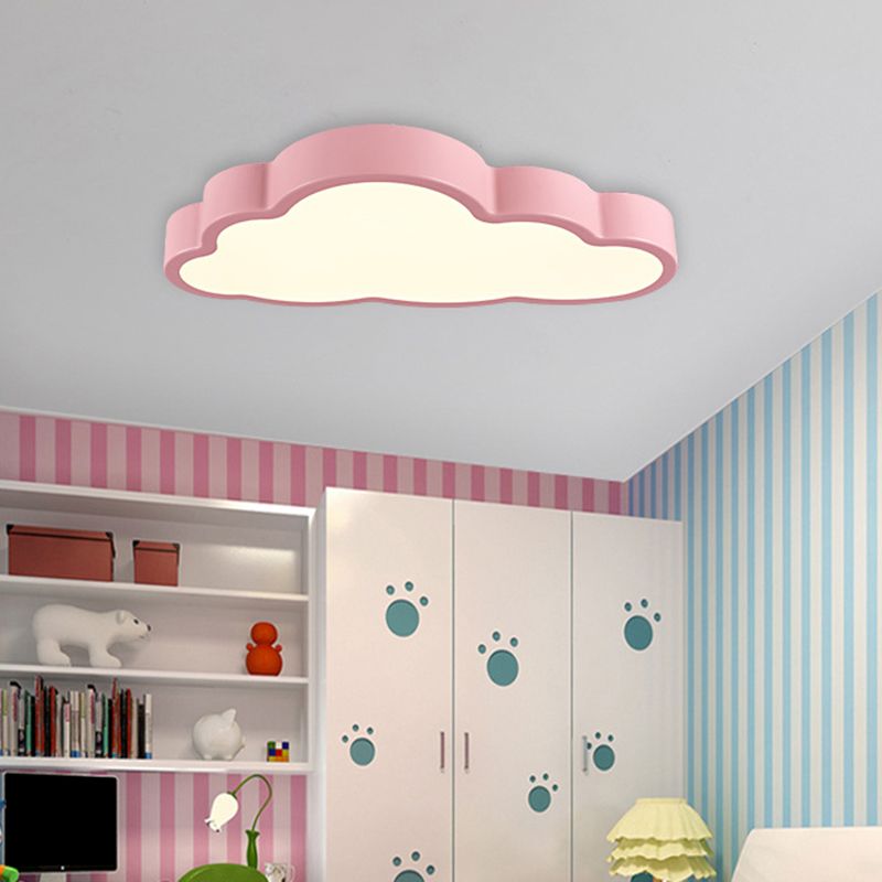 Cloud Bedroom Flush Mounted Ceiling Light Acrylic LED Modern Flush Ceiling Light