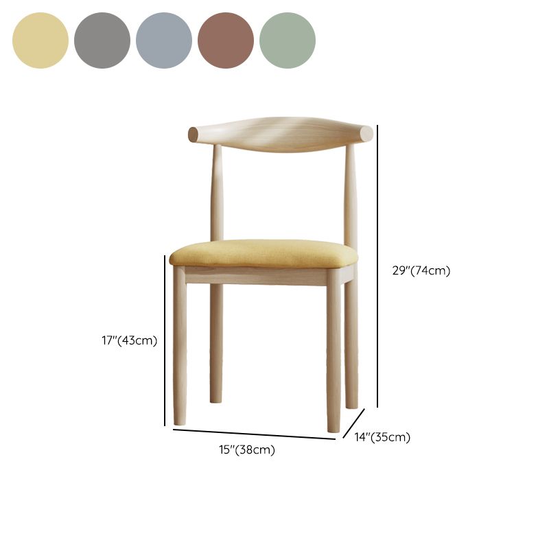 Contemporary Metal Chair Open Back Dining Side Chair for Dinning Room