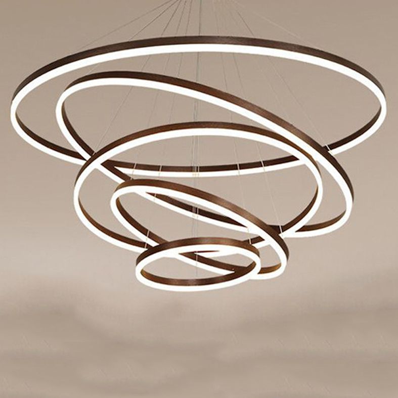 Lampadario circolare contemporaneo lampadario del ristorante il lampadario appeso con ombra acrilica