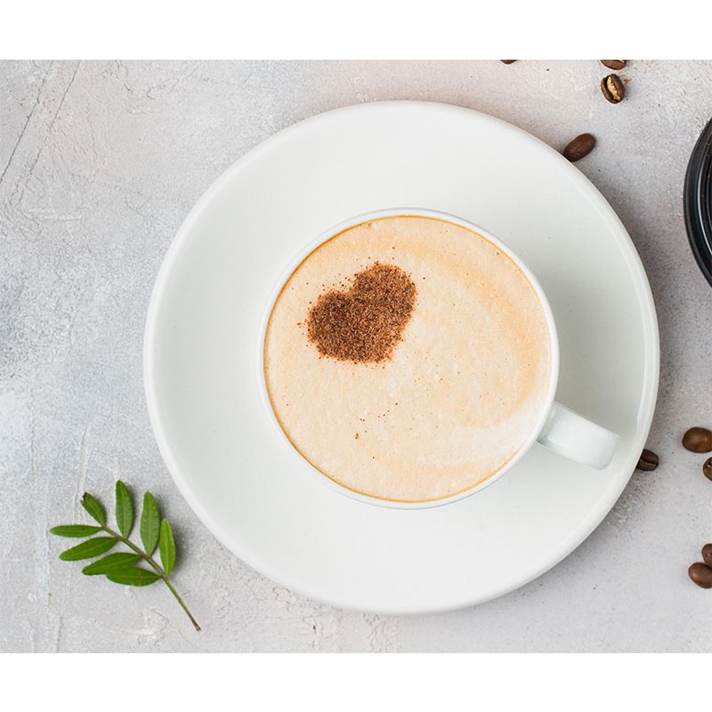 Customized Coffee Pattern Mural Wallpaper Stain Resistant Wall Covering for Coffee Shop