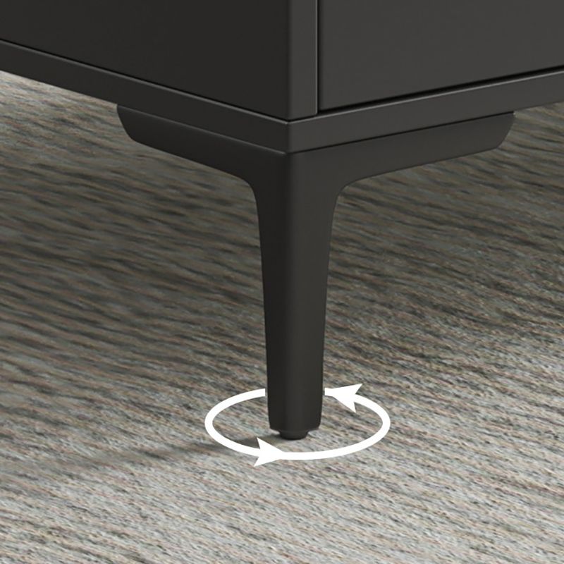 Glam 4 Legs Coffee Table Artificial Panel Rectangular Home Cocktail Table