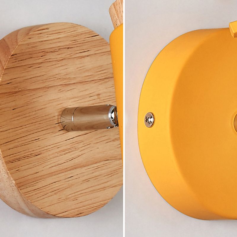 Ángulo ajustable 1 Luz de luz CONO Luz de pared Macaron Minimalista Metalista de metal de estilo