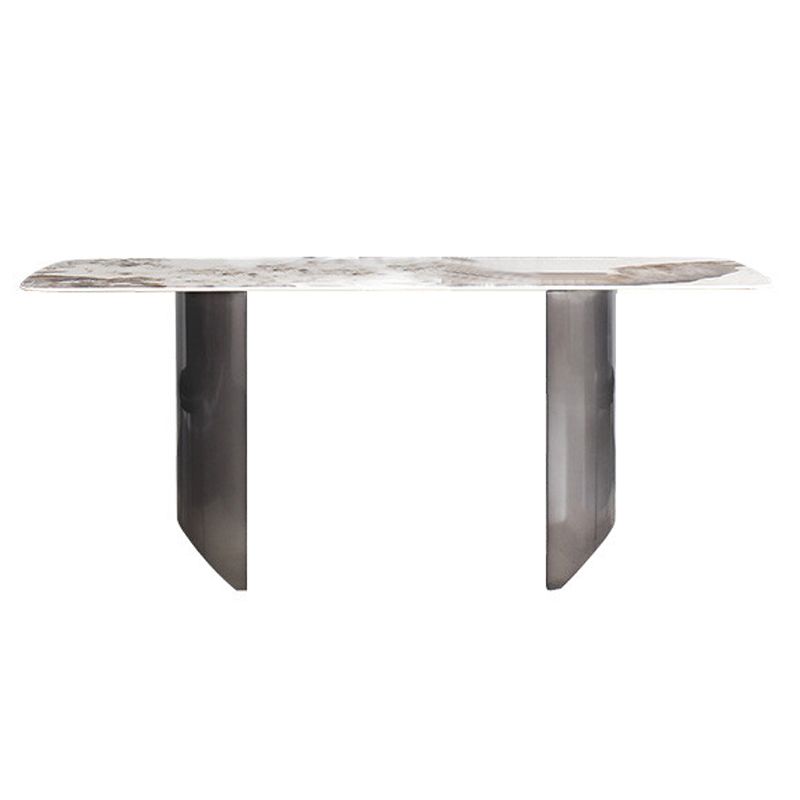 Modern Sintered Stone Top Dining Set Rectangle 1/2/5/7 Pieces Dining Area Table Set