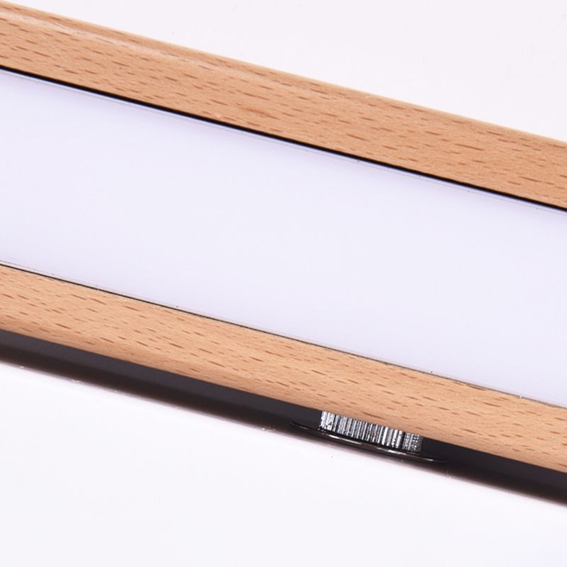 1 Licht geometrische Wandleuchten moderne einfache Stil Holzwandbeleuchtung in Braun