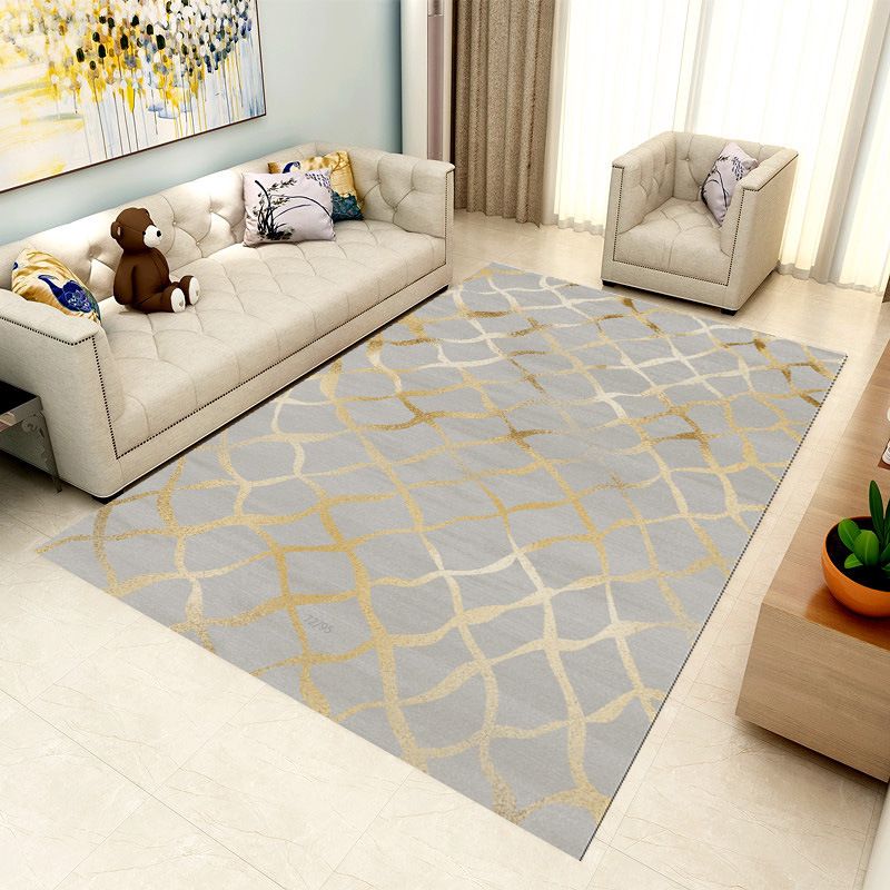 Speciaal veelkleurig 3D geometrisch tapijt Polyester Scandinavisch tapijt Antislip achterkant Huisdiervriendelijk Machinewasbaar tapijt voor woondecoratie