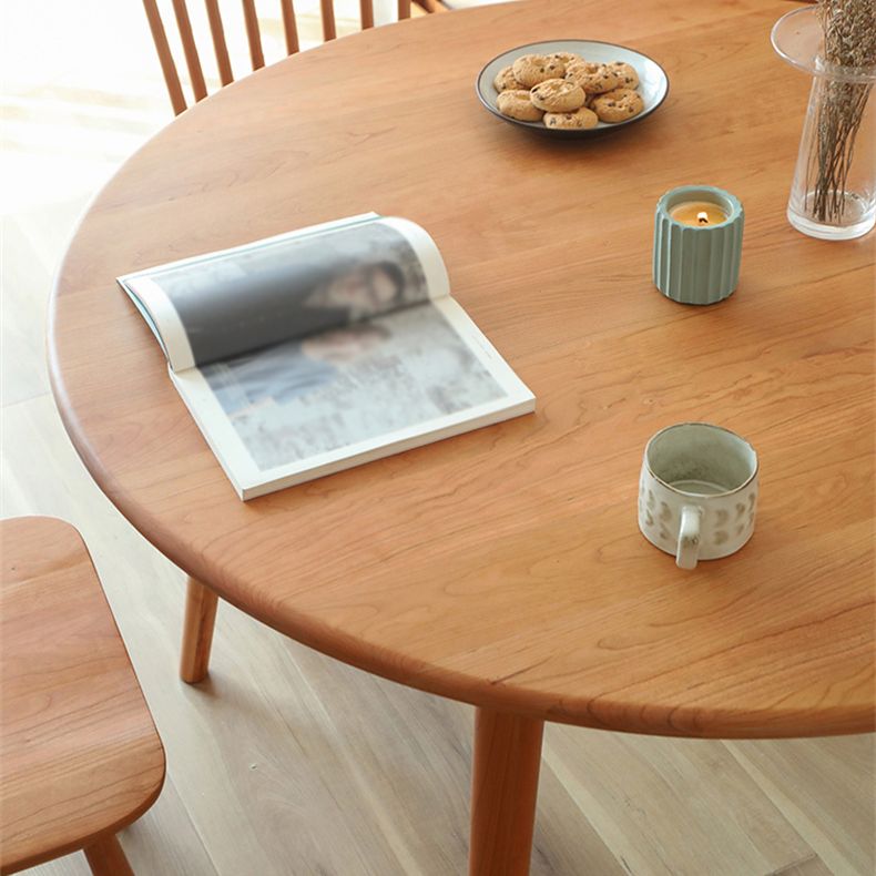 Dinner Kitchen Table Dining Room Round Solid Wood Dining Table