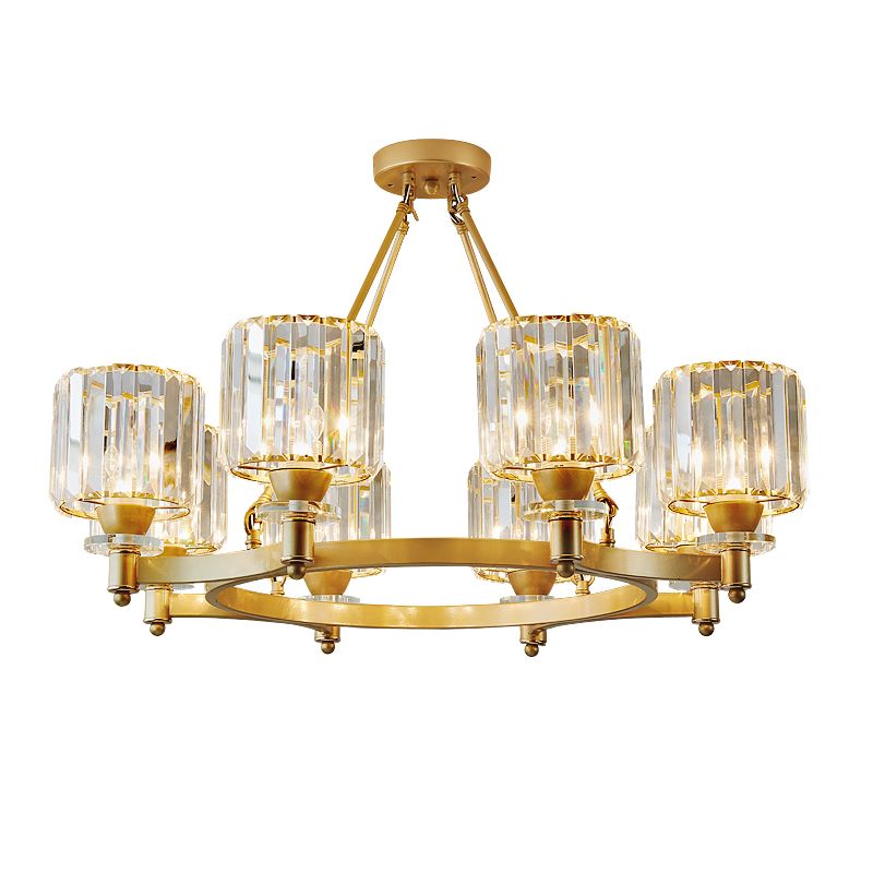 Lampada cilindrica a sospensione a sospensione Crystal Crystal Living Room lampadario