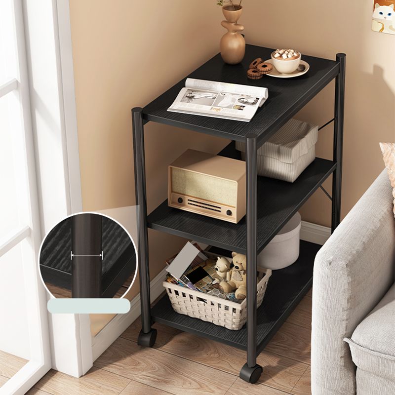 Wood Coffee Table Modern 1 Cocktail Table with Storage Shelf