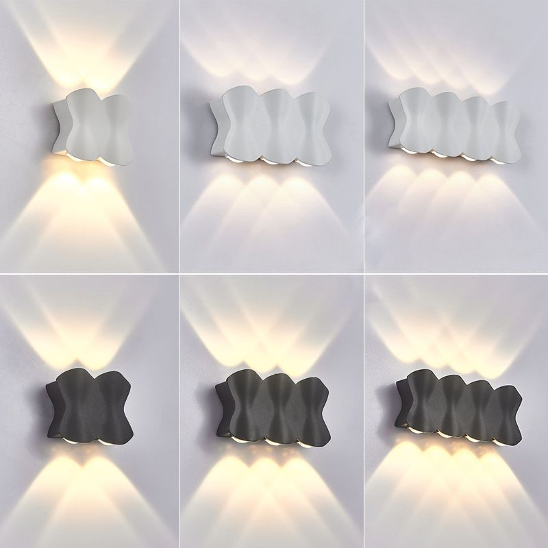 Golven multi lights wand gemonteerd licht aluminium moderne stijl led wand sconce