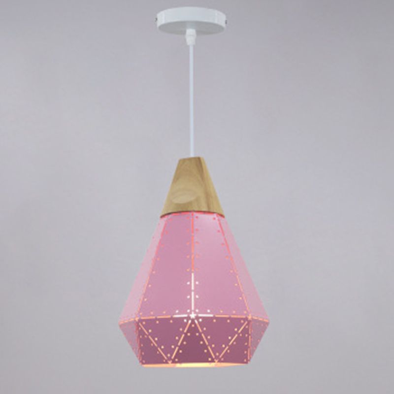 Metall Diamond Hanging Lamp Kit Moderner Stil Down Lighting Anhänger für Esszimmer