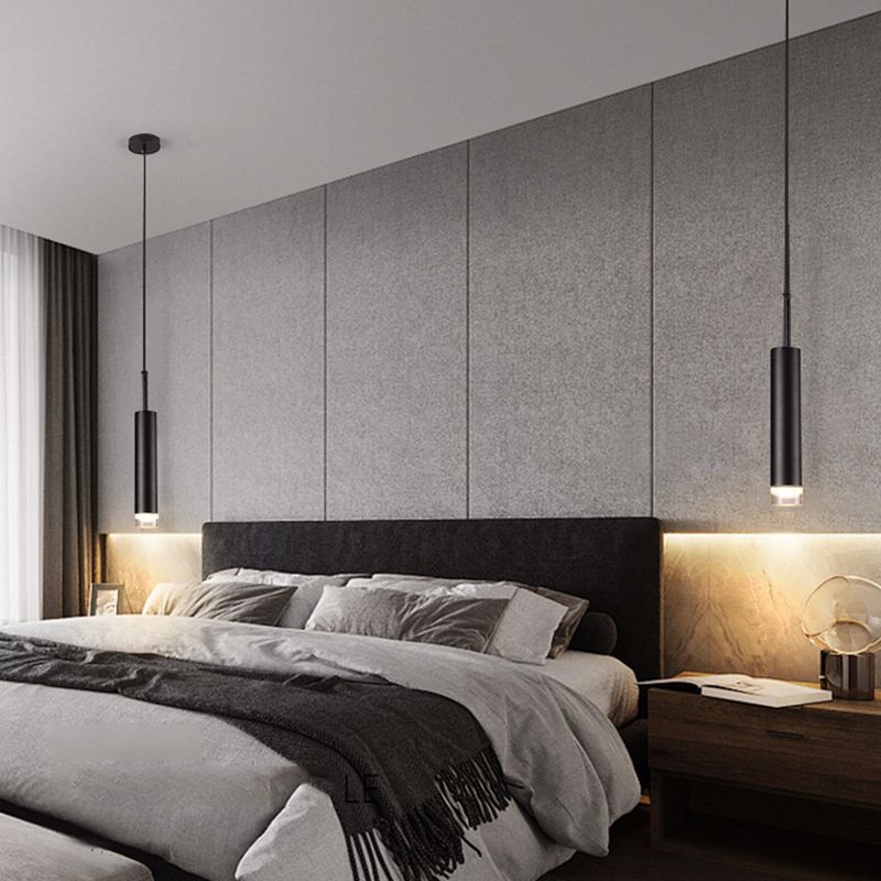 Zeitgenössischer Stil Zylinderform Pendelleuchte Metallhängeanhänger Lichter