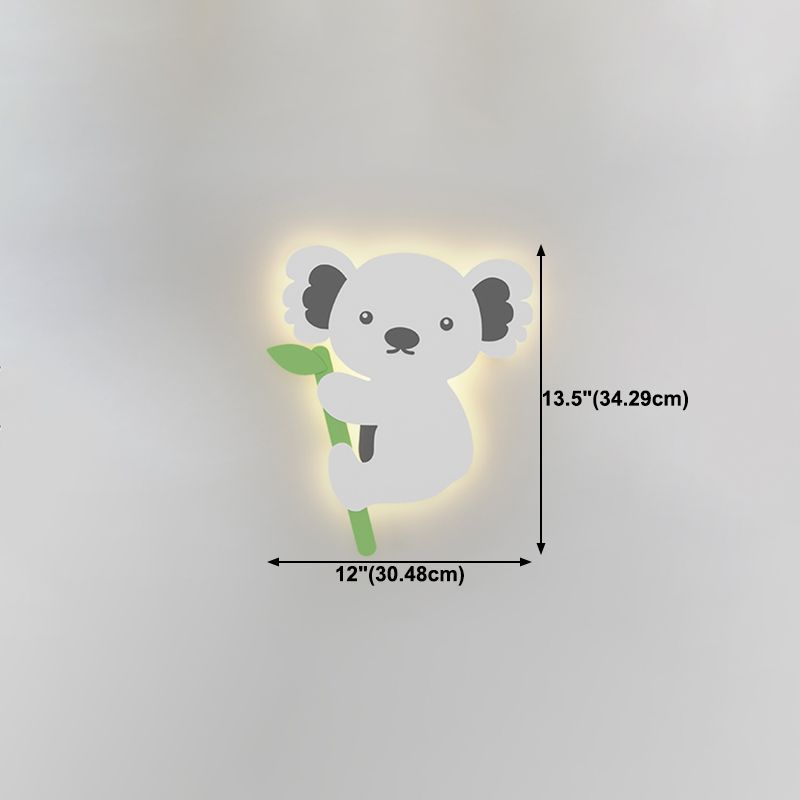 Modern Style Unique Shape Wall Sconce Metal 1 Light Sconce Lighting for Children's Room