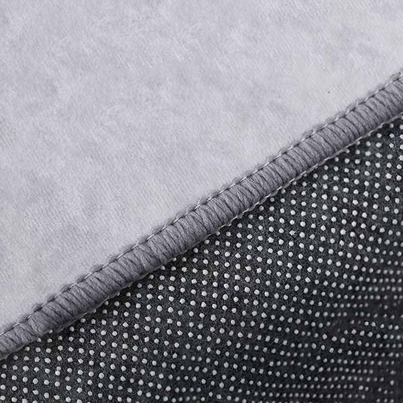 Dark Gray Modern Rug Polyester Graphic Indoor Rug Stain Resistant Rug for Living Room