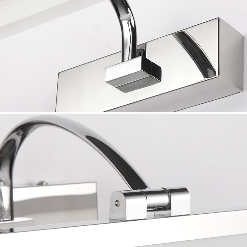 Modern Mirror Front Light LED Vanity Light with Acrylic Shade for Bathroom