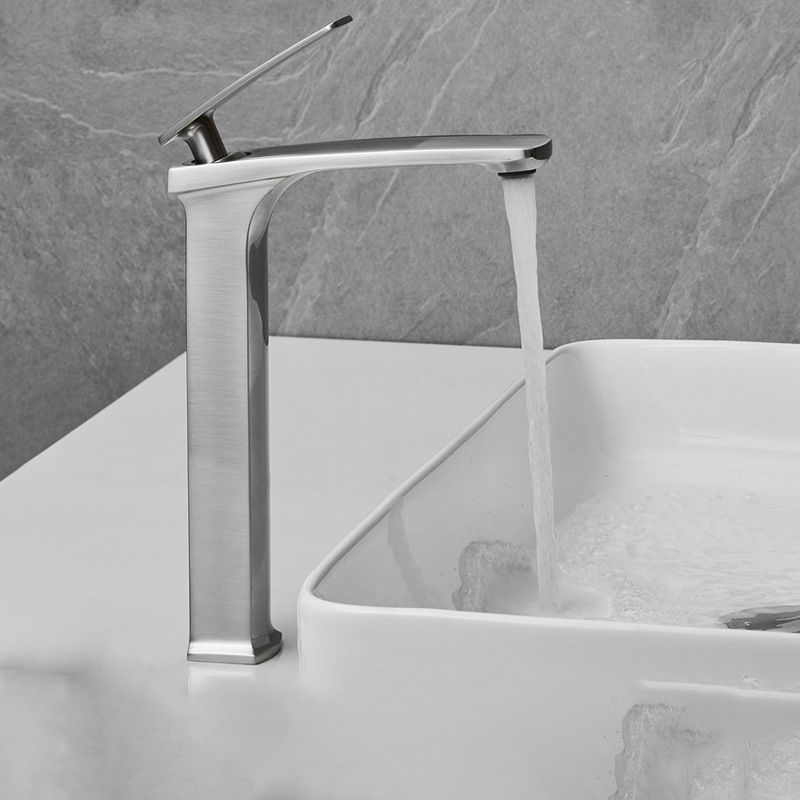 Full Brass 1 Handle Vessel Sink Bathroom Faucet Hot and Cold Water Faucet with Drain