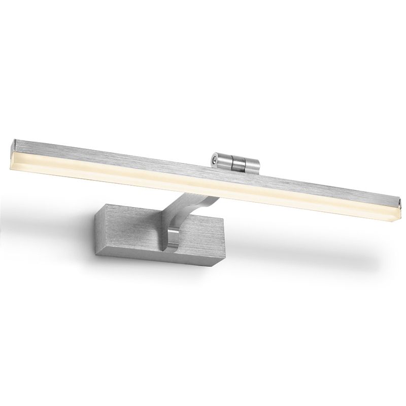 Lampada per pareti di vanità a LED lineare in alluminio Lampada per foto alimentabile minimalista