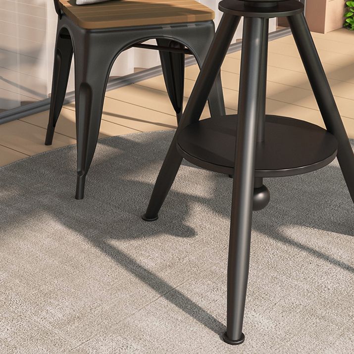 Modern Round Dining Set 1/2/3/5 Pieces Reclaimed Wood Dining Set for Outdoor