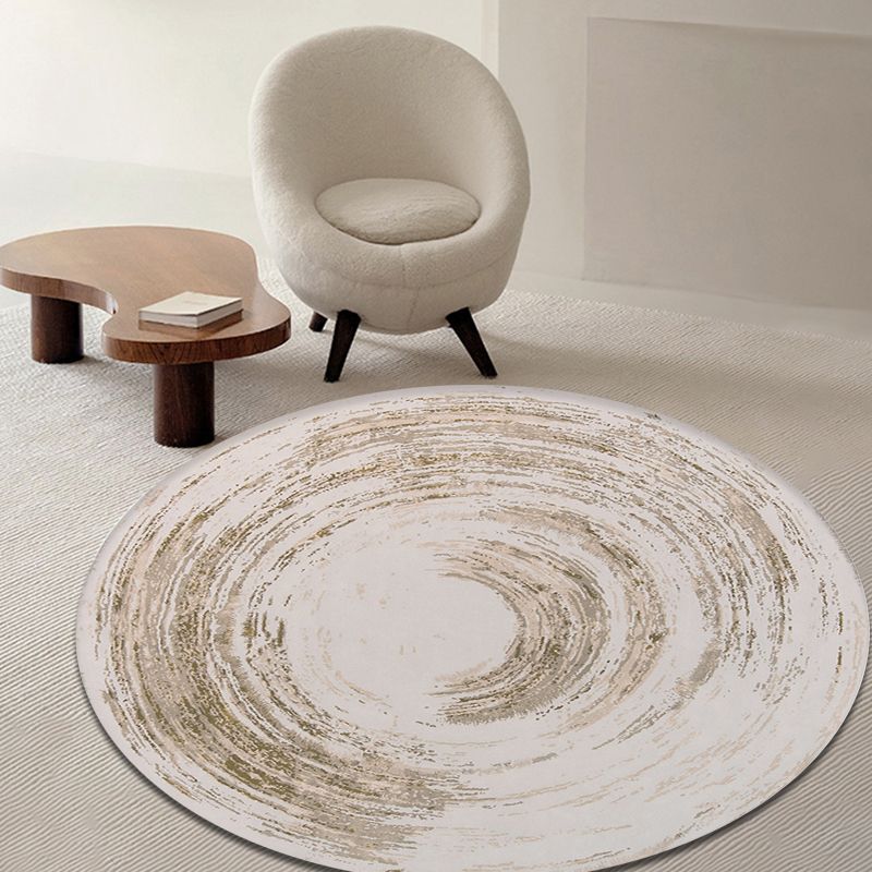 Unique Multicolor Modernist Rug Polyester Abstract Rug Washable Pet Friendly Non-Slip Carpet for Living Room