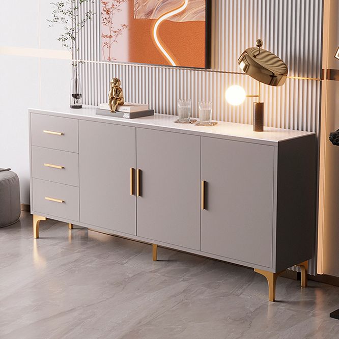 Sintered Stone Enclosed TV Storage Scandinavian Rectangle TV Cabinet