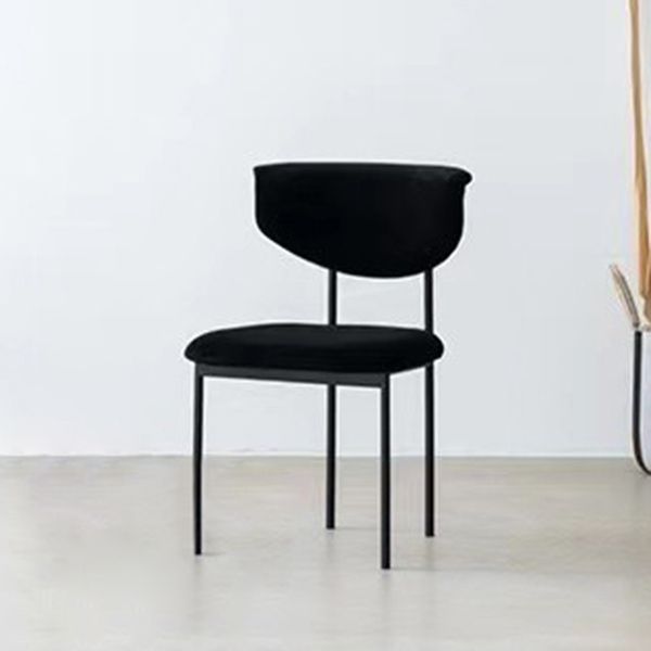Kitchen Upholstered Armless Chair Industrial Open Back Dining Chair