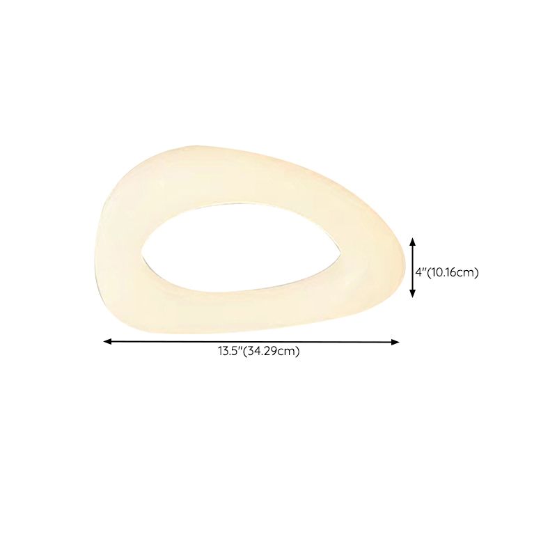 LED Flush Mount Lighting Modernism White Ceiling Light for Foyer Bedroom