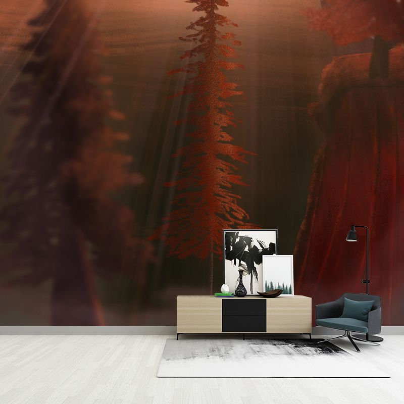 Dreamland Illustration Mural Wallpaper Environment Friendly Living Room Wall Mural