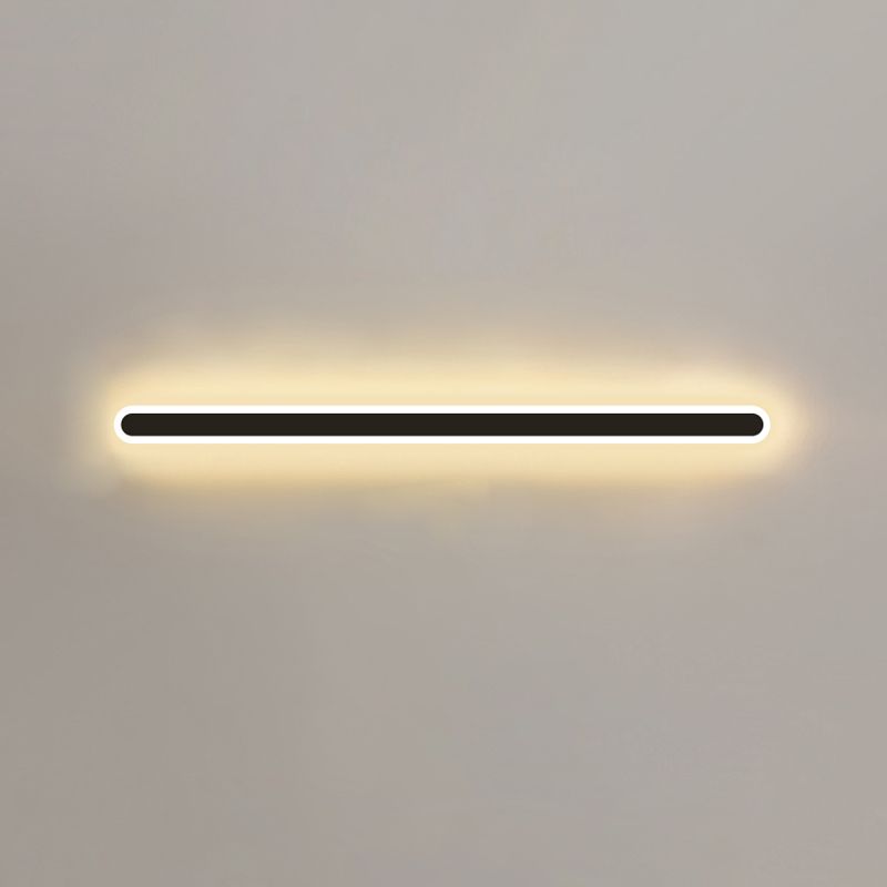 Strip Shape Wall Sconce Contemporary Wall Mounted Light Fixture for Sitting Room
