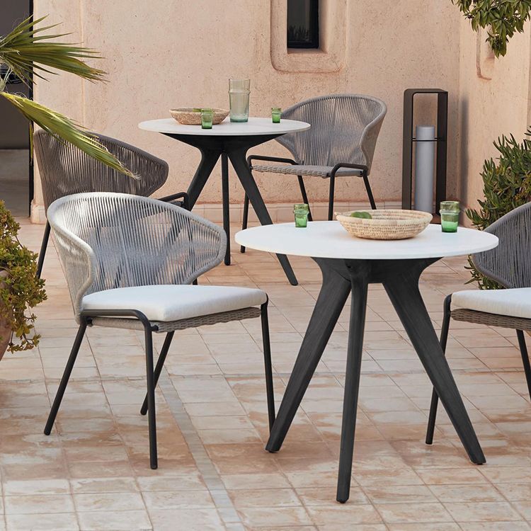 Modern Patio Dining Table Set 1/3/5/7/9 Pcs Outdoor Water Resistant Table and Chairs