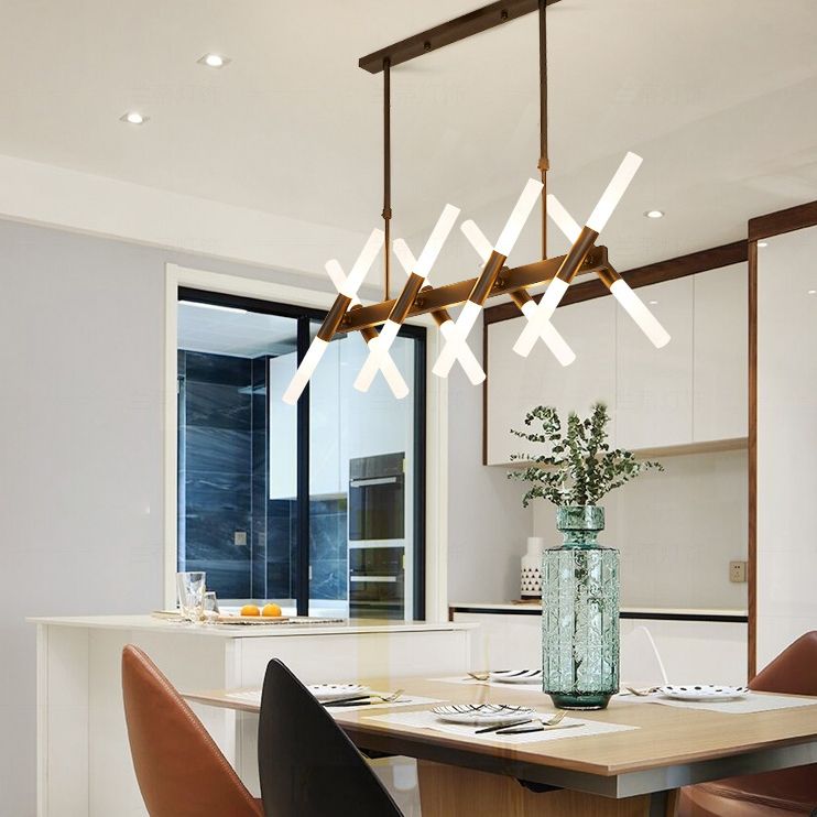 Moderner LED -Insel Leichtfutterraum Einfaches Hängslampenvorricht