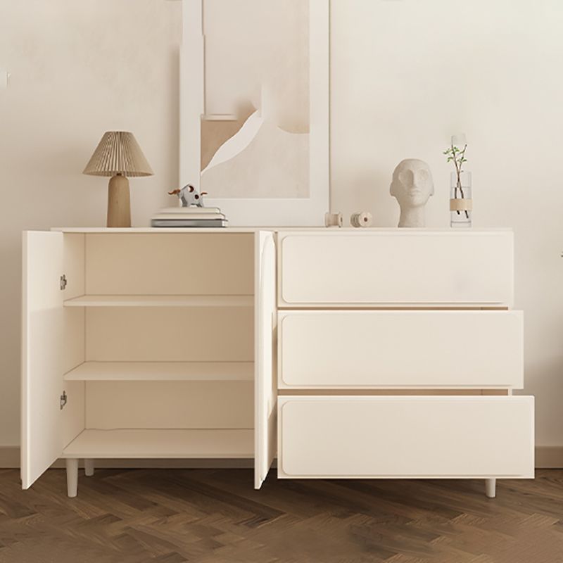 Modernism Horizontal Combo Dresser White Dresser with Storage for Home
