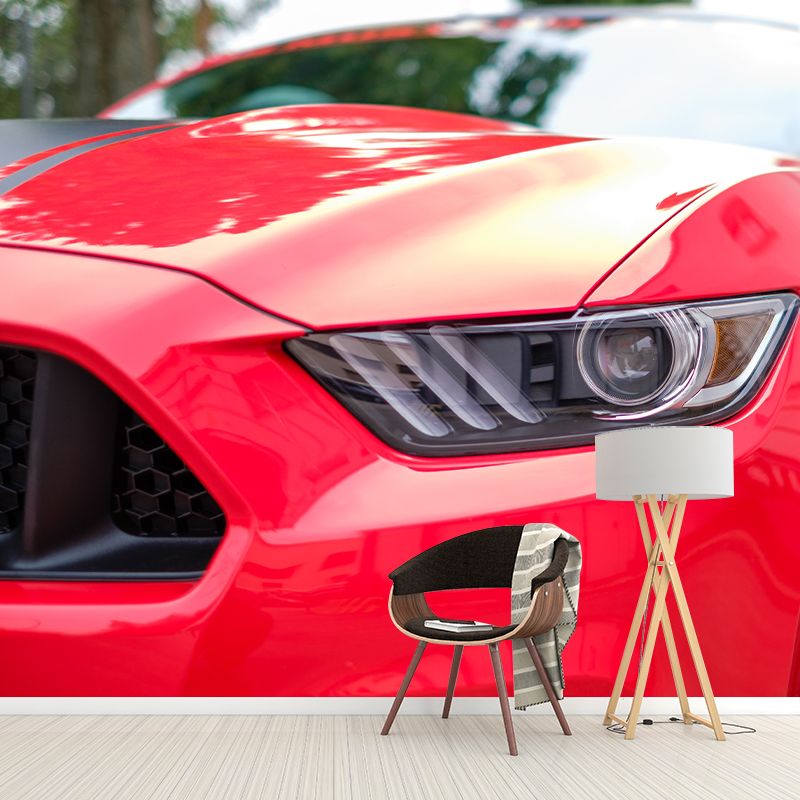 Car Wall Murals Stain Resistant Wall Decoration for Living Room, Custom Size Available