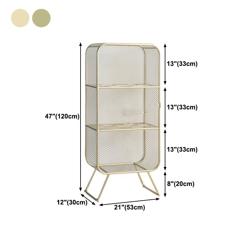 Glam Style Bookshelf Closed Back Bookcase for Home Office and Study Room