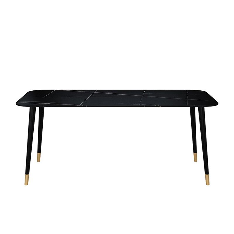 Stone Top Dining Table Contemporary Dining Table with 4 Legs