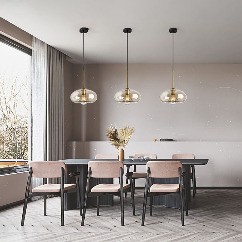 Verre moderne suspendu éclairage pendentif ménage léger pour le salon