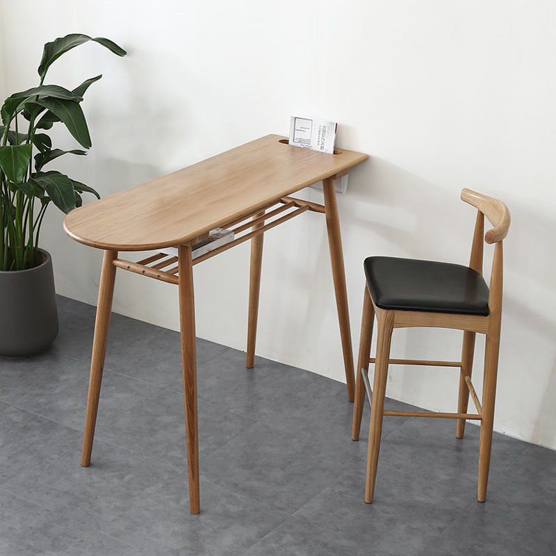 Solid Wood Pub Height Dining Table Contemporary Counter Height Table