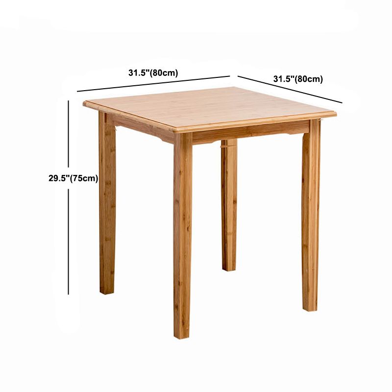 Nordic Rectangular Wooden Coffee Table 4 Legs Natural Cocktail Table