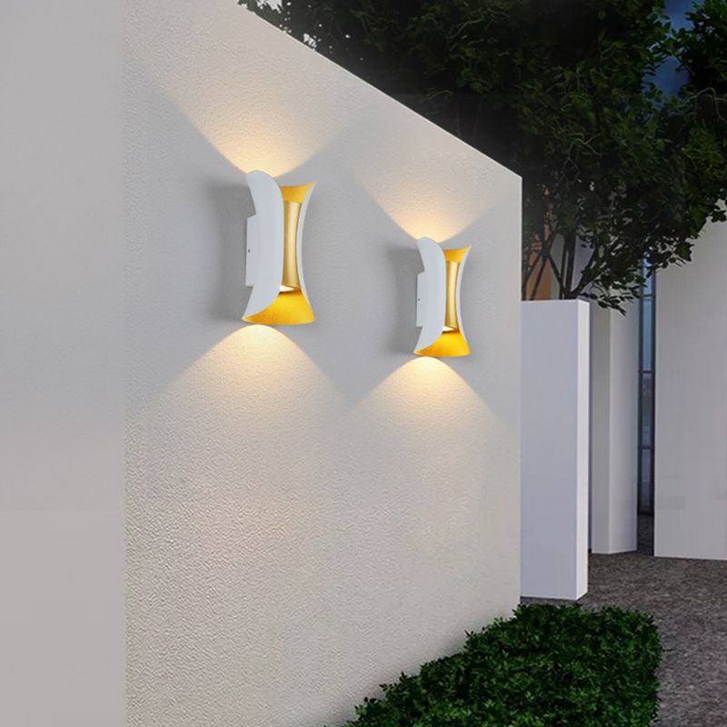 Modern Aluminum Wall Light Geometric Lighting Wall Sconce for Exterior Spaces