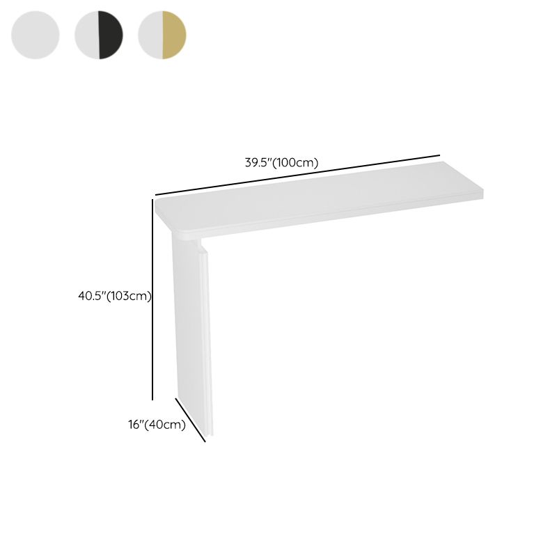 Rectangle White Stone Top Bar Dining Table Contemporary Bar Height Table