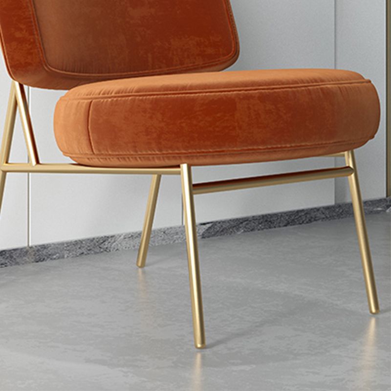 Glam Style 26" Wide Fixed Back 4 Legs Sponge Armless Side Chair