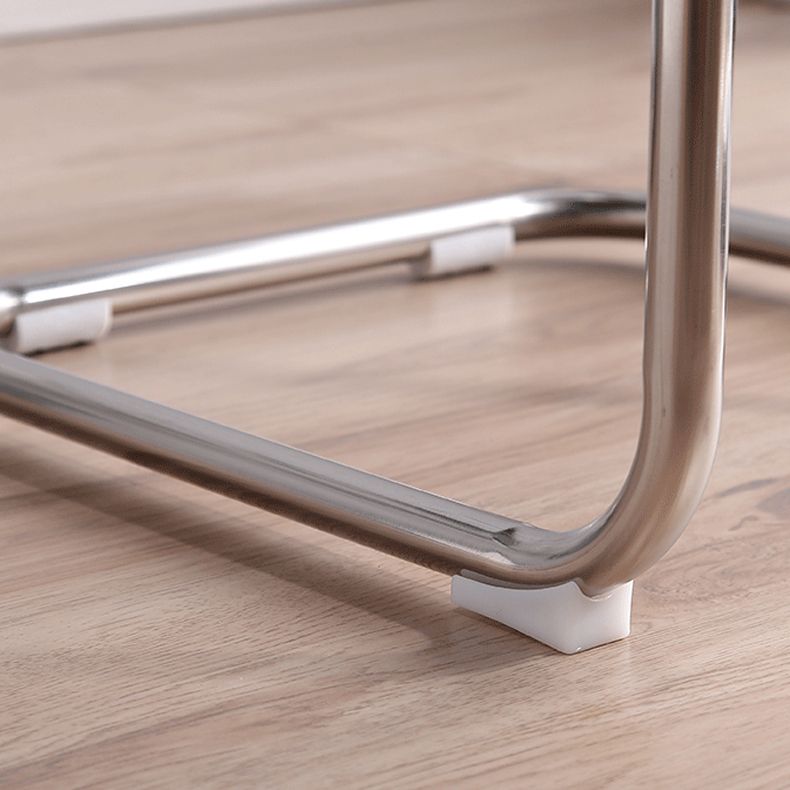 Silla de metal de estilo moderno Comedor Cocina Sillas laterales con respaldo abierto