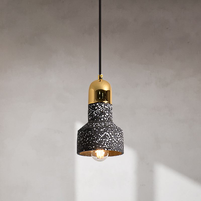 Cement Geometrical Ceiling Light Nordic Style 1-Light Hanging Lamp for Restaurant
