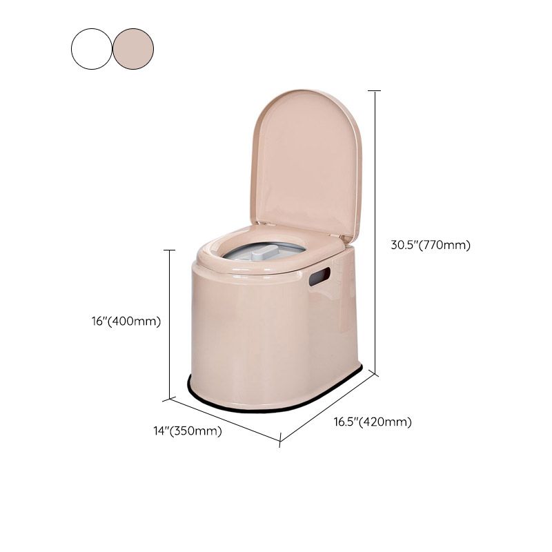 Modern Plastic Toilet Floor Mounted Toilet Bowl with Slow Close Seat for Washroom