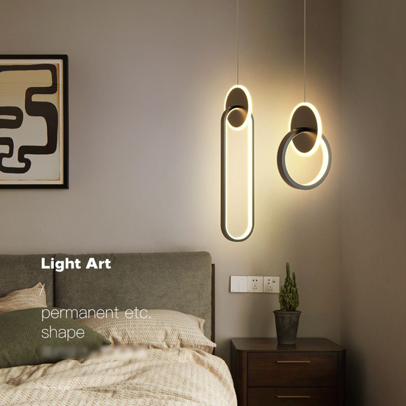 Luminaire pendentif linéaire noir