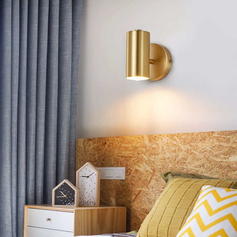 Lampada da parete di rame elettroplate in moderna luce da parete interno in ottone in ottone in ottone