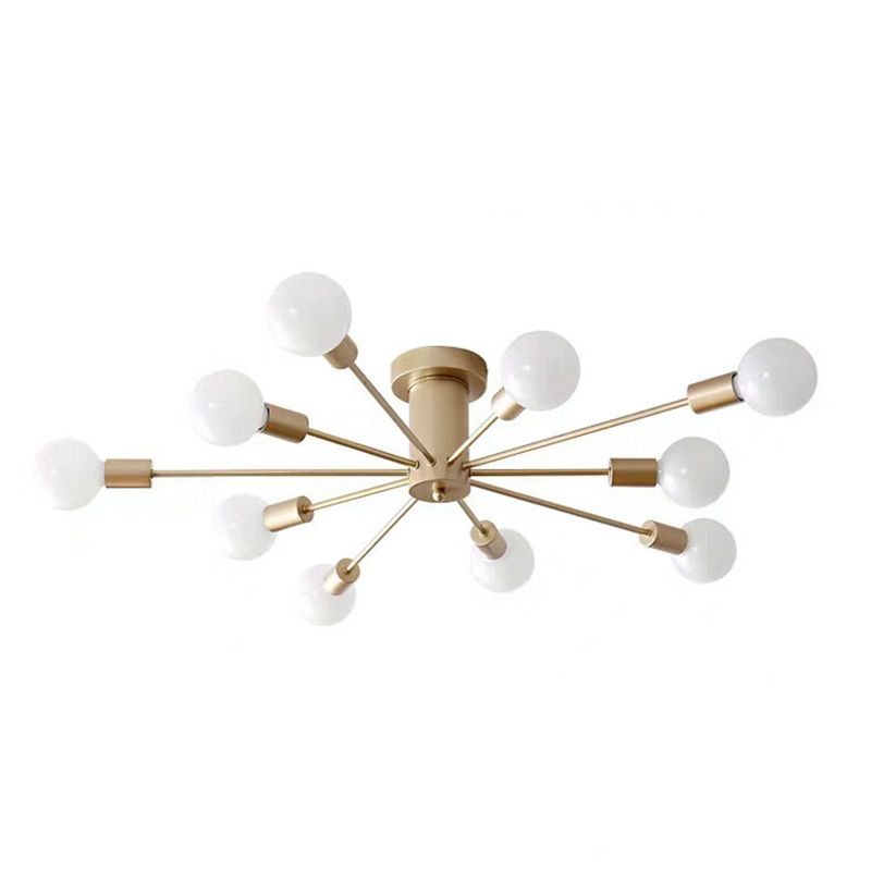 Nordic Style Iron Ceiling Light Strip Shape Ceiling Lamp for Living Room