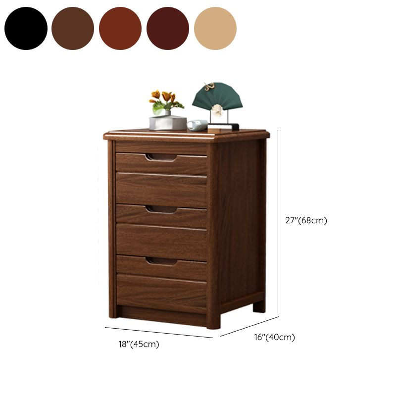 Vertical Chest Bedroom Solid Wood 16" W Storage Chest with Drawers