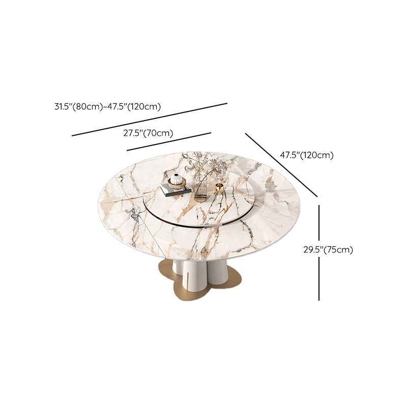Glam Rectangle Table Set 1/3/4/5/7/9 Pieces Dining Set for Home Use
