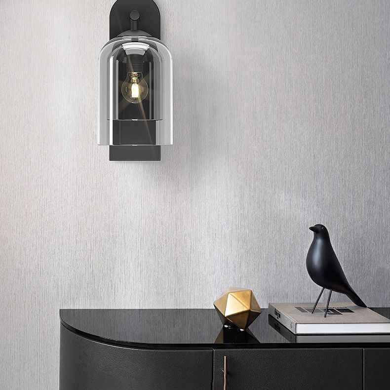 Schattierte Leuchten Wandleuchte nordisch minimalistische Glas 1 leichte Leuchten für das Wohnzimmer