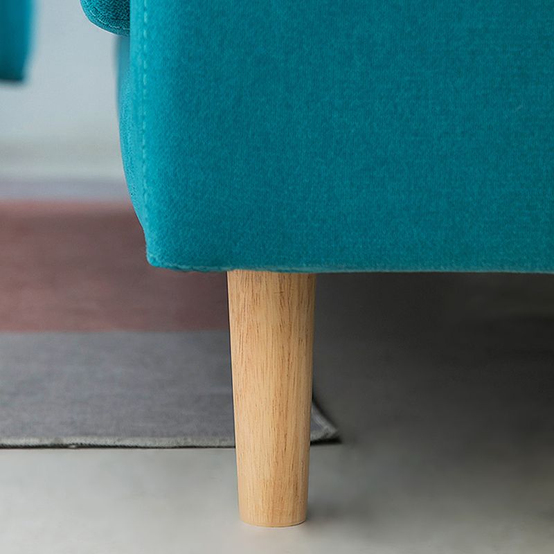 Modern Velvet 2-Seat loveseat met kussen bovenarm voor appartement 31,5 "H