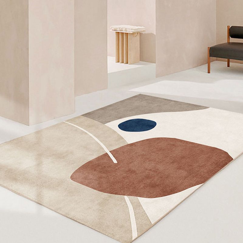 Dark Green Color Piece Carpet Polyester Modern Carpet Washable Carpet for Drawing Room